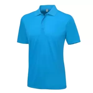 AWDis Just Cool Mens Smooth Short Sleeve Polo Shirt (3XL) (Sapphire Blue)