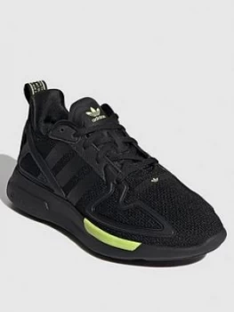 adidas Originals Zx 2k Flux Junior Trainers - Black, Size 3