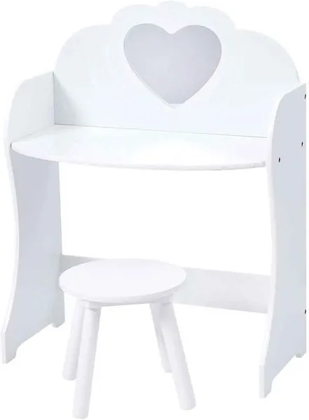 Liberty House Toys Liberty House Kids Dressing Table And Stool - White