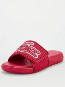 Lacoste Girls 120 Slider - Red, Dark Pink, Size 12 Younger