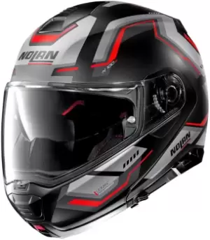 Nolan N100-5 Upwind N-Com Helmet, black-red, Size XL, black-red, Size XL