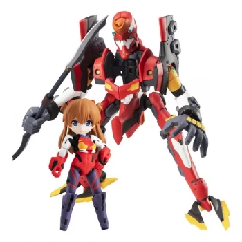 Evangelion Desktop Army Figures Shikinami Asuka Langley & Evangelion 2 8 - 15 cm