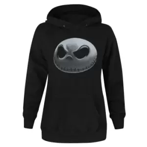 Nightmare Before Christmas Womens/Ladies Jack Skellington Hoodie (M) (Black)