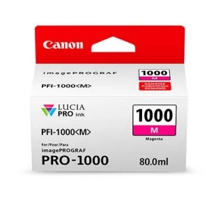 Canon PFI1000 Magenta Ink Cartridge