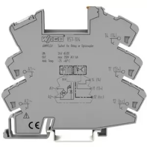 WAGO 857-104 Relay socket (W x H x D) 6 x 81 x 94mm