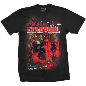 Marvel Comics - Deadpool Homage Unisex XX-Large T-Shirt - Black