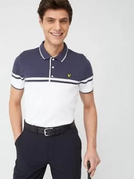 Lyle & Scott Golf Croft Polo Shirt - White, Size S, Men