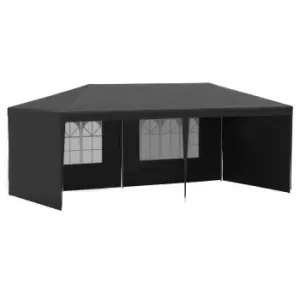 Outsunny 6M X 3M Garden Gazebo Marquee Canopy Party Tent Canopy Patio - Black