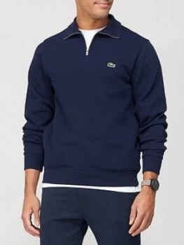 Lacoste Funnel Neck Track Top - Navy, Size S, Men