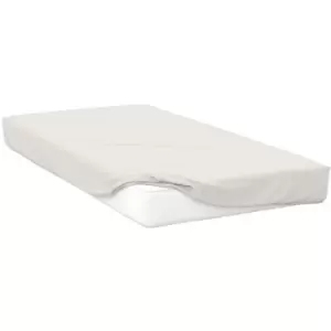 Belledorm Premium Blend 500 Thread Count Fitted Sheet (Single) (Ivory) - Ivory