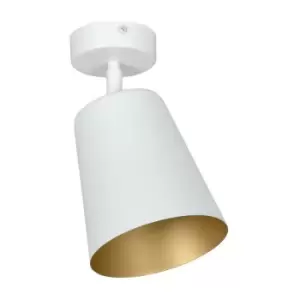 Emibig Prism White/Gold Single Spotlight 1x E27