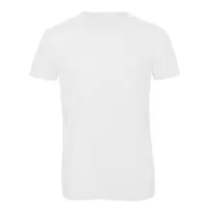 B&C Mens Favourite Short Sleeve Triblend T-Shirt (XL) (White)