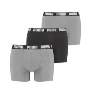 Puma 3 Pack Boxers Mens - Grey