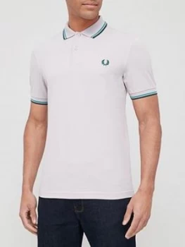 Fred Perry Twin Tipped Fred Perry Polo Shirt - Lilac Size XL, Men