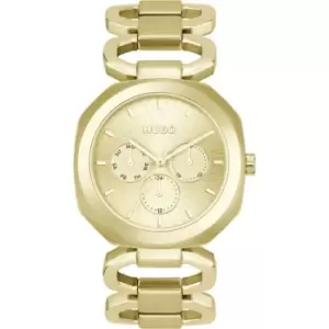 Ladies HUGO #INTENSE Gold IP Bracelet Watch