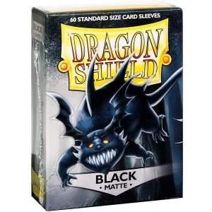 Dragon Shield Standard Matte Black Card Sleeves - 60 Sleeves