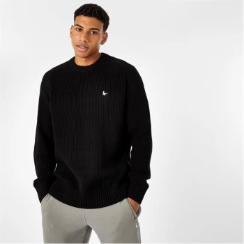 Jack Wills Ribbed Knitted Jumper - Black