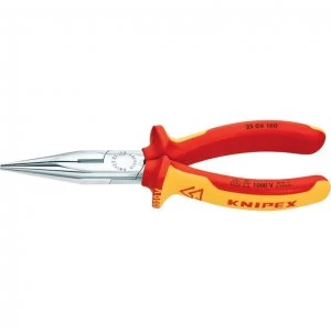 Knipex VDE Insulated Long Nose Pliers 160mm