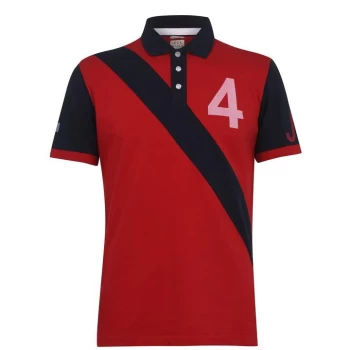 Jack Wills Thickwood Rugby Polo - Red