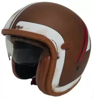 Premier DO BOS BM Jet Helmet, brown, Size L, brown, Size L