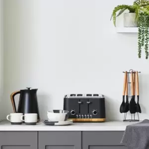 Dunelm Contemporary Matt Grey Kettle and Toaster Set