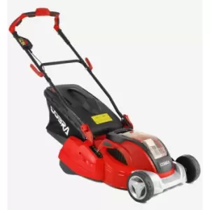 Cobra Machines Cobra RM4140V 41cm Cordless Rear Roller Lawmower - Red/Grey