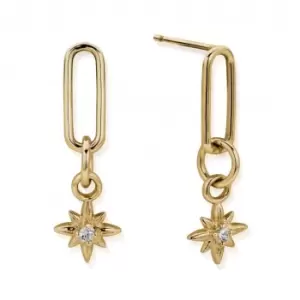 Gold Divine Journey Link Earrings GEL3243