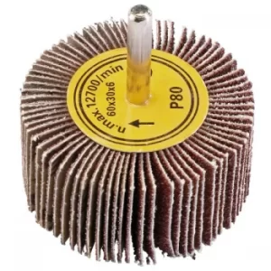 Draper 71919 Abrasive Flap Wheel (60mm x 30mm 80 Grit)