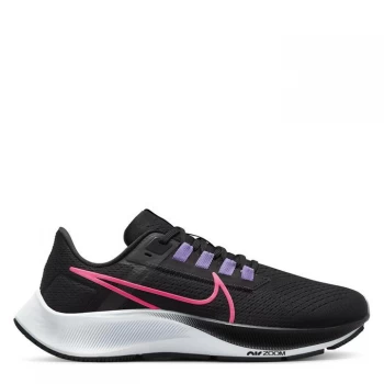 Nike Air Zoom Pegasus 38 Womens Running Shoe - Black/Pink