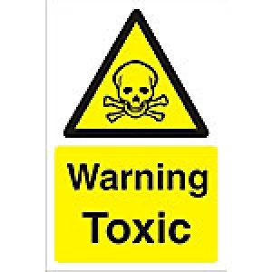 Warning Sign Toxic PVC 60 x 40 cm