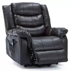 Seattle Dual Motor Riser Recliner Chair - Brown Leather