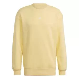 adidas Essentials FeelVivid Cotton Fleece Drop Shoulder S - Yellow