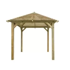 Forest Garden Venetian 10X10 Pavilion Natural Timber