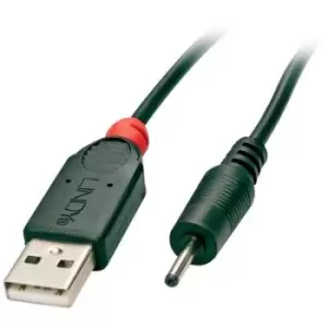 LINDY USB cable USB 2.0 USB-A plug, 2.5mm DC plug 1.50 m Black 70265