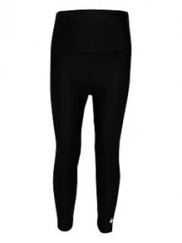 Nike Younger Girls High Waisted Leggings - Black, Size 6-7 Years