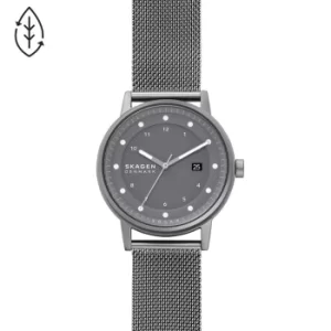 Skagen Henricksen Mens Gunmetal Tone Mesh Bracelet Watch