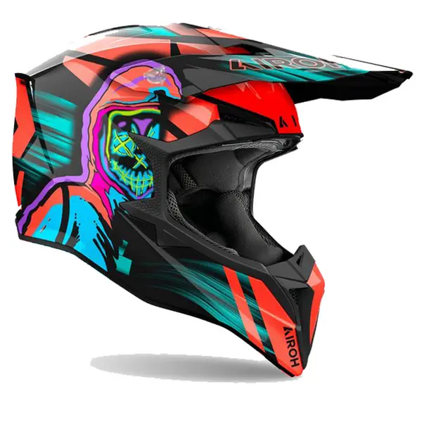 Airoh Wraaap Cyber Orange Offroad Helmet L