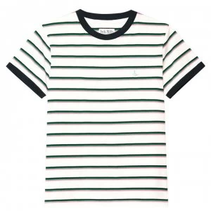 Jack Wills Hasley Stripe Ringer T Shirt - White