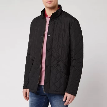 Barbour Heritage Mens Chelsea Sportsquilt Jacket - Black - XS