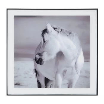 HESTIA Framed Glass Wall Art - Horse