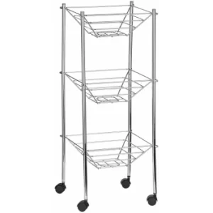 Premier Housewares 3 Tier Storage Cart with Wheels