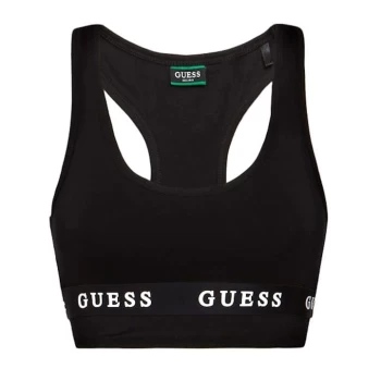 Guess Guess Core Stripe Logo Bra - Black