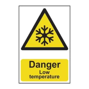 Danger Low Temperature - PVC (200 x 300mm)