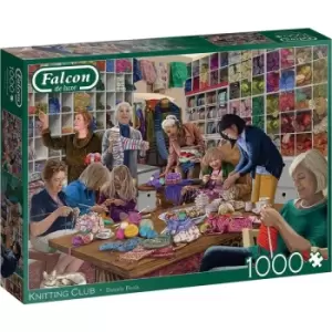 Jumbo Falcon De Luxe Knitting Club 1000 Piece Jigsaw Puzzle