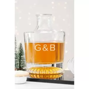 Personalised Elegance Initials Round Decanter