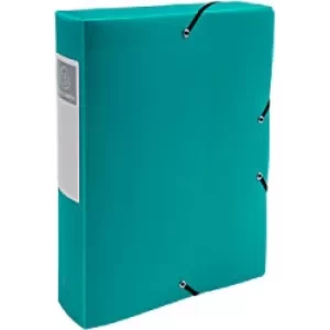 Exacompta Filing Box 59883E A4 Green Polypropylene 25 x 33cm Pack of 8