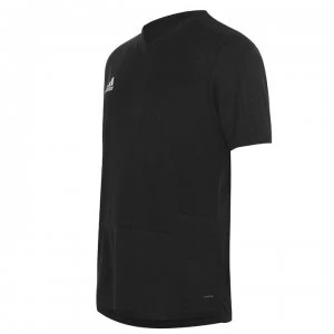 adidas Climacool V Neck T-Shirt Mens - Black/White