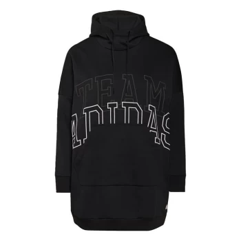 adidas Sportswear Oversize Fleece Hoodie (Plus Siz - Black