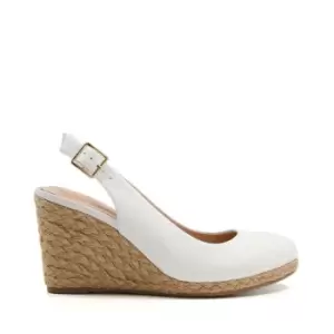 Dune London Coda Espadrille Wedge Shoes - White