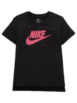 Nike OLDER GIRLS HILO FUTURA 2 TEE Black Size L12 13 Years Women